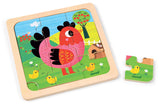 Janod Violette Chicken Puzzle