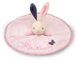 Petite Rose Doudou Rabbit Round
